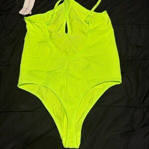 Eye Candy Neon Green Bodysuit